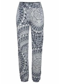 s.Oliver RED LABEL Beachwear, Damen Strandhose, Anthrazit / Hellgrau
