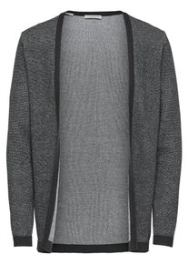 Selected Homme, Herren Strickjacke, Schwarzmeliert