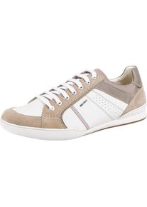 Geox, Herren Sneakers 'Kristof', Hellbraun / Wei&szlig;