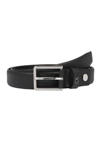 Calvin Klein, Herren Ledergürtel 'FORMAL' 3.0cm, Schwarz
