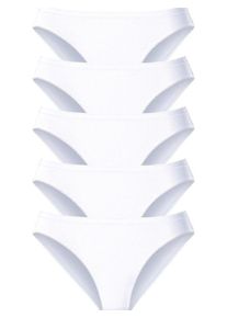 Petite Fleur, Damen Taillenslips (5 Stck.), Wei&szlig;