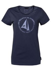 Code-Zero, Damen T-Shirt 'St. Barth', Navy / Helllila