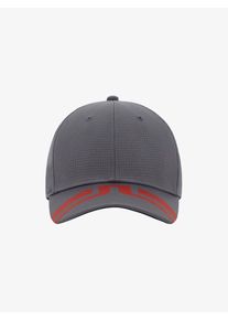 J. Lindeberg J.Lindeberg, Herren Cap 'Edmund Tech Mesh', Dunkelgrau / Rot