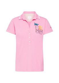 La Martina, Damen Shirt 'WOMAN COMPACT JERSEY POLO', Rosa