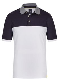 Daniel Hechter, Damen Poloshirt, Nachtblau / Wei&szlig;