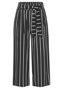 Lascana, Damen Culotte, Schwarz / Weiß