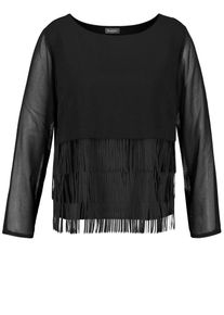 SAMOON, Damen Blusenshirt, Schwarz
