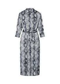 Only, Damen Kleid 'SNAKE', Grau / Schwarz / Weiß