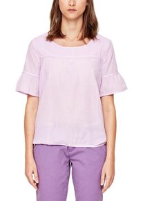 s.Oliver RED LABEL, Damen Oversize-Bluse, Flieder / Weiß