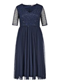 SAMOON, Damen Kleid, Nachtblau