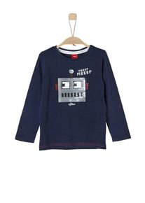 s.Oliver Junior, Langarmshirt, Navy / Grau / Rot