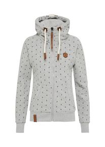 Naketano, Damen Sweatjacke 'Brazzo Ankerdizzel', Graumeliert