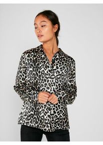Pieces, Damen Hemd, Champagner / Schwarz