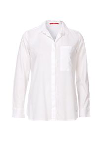 s.Oliver RED LABEL, Damen Bluse mit verdeckter Knopfleiste, Weiß