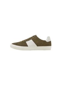 Mango Man, Herren Turnschuh 'Min Franja', Khaki / Wei&szlig;