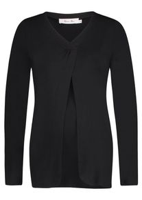 Queen mum, Damen Top, Schwarz