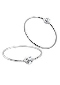 Elli, Damen Ring 'Solit&auml;r-Ring', Silber