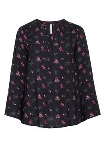 sheego Style, Damen Longtunika, Mischfarben / Schwarz