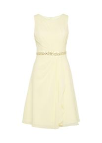 Mascara, Damen Chiffonkleid 'MC181117', Gelb