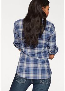 Kangaroos, Damen Karobluse, Blau / Weiß
