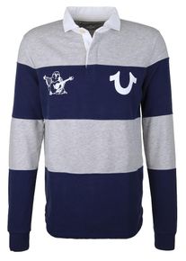 True Religion, Herren Sweatshirt, Navy / Graumeliert / Wei&szlig;