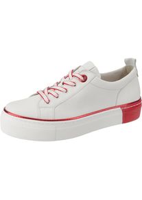 Gabor, Damen Sneakers, Rot / Wei&szlig;