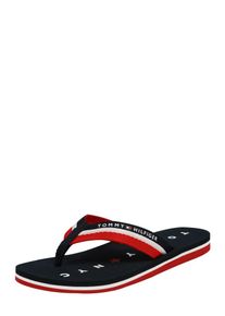 Tommy Hilfiger, Damen Bade-Pantolette 'LOVES NY BEACH', Navy / Rot