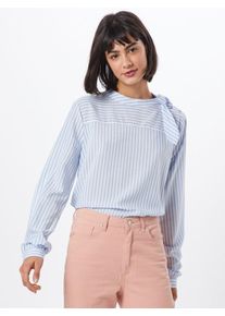 Tom Tailor Denim, Damen Bluse, Hellblau / Weiß