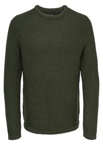 Only & Sons Only & Sons, Herren Strickpullover, Dunkelgr&uuml;n