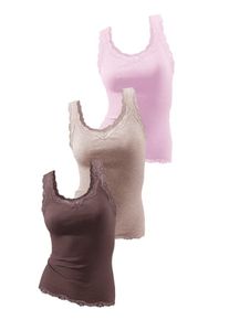 H.I.S. H.I.S, Damen Tanktop, Beige / Braun / Rosa