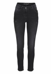 Daniel Hechter, Damen Slim-fit-Jeans, Black Denim