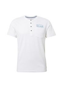 Tom Tailor, Herren T-Shirt, Hellblau / Weiß