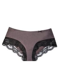 Lascana, Damen Panty, Schlammfarben / Schwarz