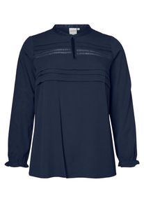 JUNAROSE, Damen Langarmbluse, Navy
