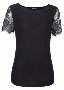 Laura Scott, Damen Rundhalsshirt, Schwarz