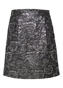 Only, Damen Rock, Schwarz / Silber