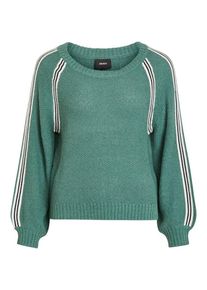 Object, Damen Pullover, Jade / Schwarz / Weiß