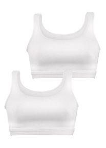 Petite Fleur, Damen Bustiers (2 Stck.), Weiß