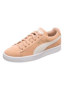 Puma, Damen Sneaker 'Suede Classic', Apricot / Wei&szlig;