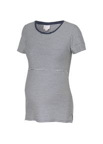 boob, Damen Shirt, Dunkelblau / Weiß