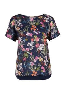 TRIANGLE, Damen Blusenshirt, Dunkelblau / Mischfarben