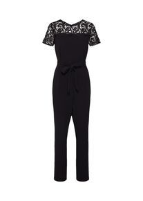 Dorothy Perkins, Damen Overalls 'LACE MIX JUMPSUIT', Schwarz