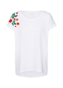Vila, Damen Shirt 'VIDREAMERS PURE EMBROIDERY T-SHIRT-LUX', Weiß