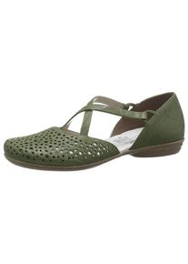 Rieker, Damen Ballerina, Oliv