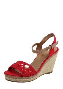 Tom Tailor, Damen Keilsandalette, Rot
