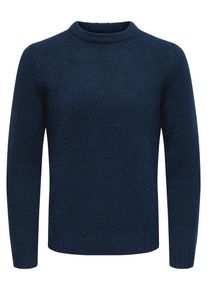 Only & Sons Only & Sons, Herren Pullover 'onsPATRICK 5 CREW NECK KNIT', Nachtblau
