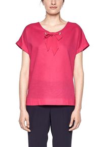 s.Oliver BLACK LABEL, Damen Leinenbluse mit Schleifen-Detail, Pink