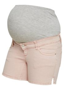 MAMALICIOUS, Damen Jeans Umstandsshorts, Pfirsich
