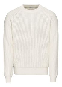 Filippa K, Herren Pullover 'M. Wave Stitch Sweater', Offwhite