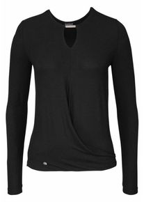 Bruno Banani, Damen Langarmshirt, Schwarz